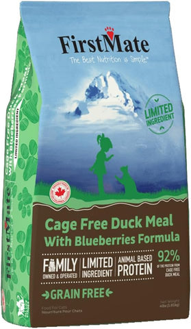 Cage Free Duck Meal & Blueberries Formula for Cats (4 Lb.)