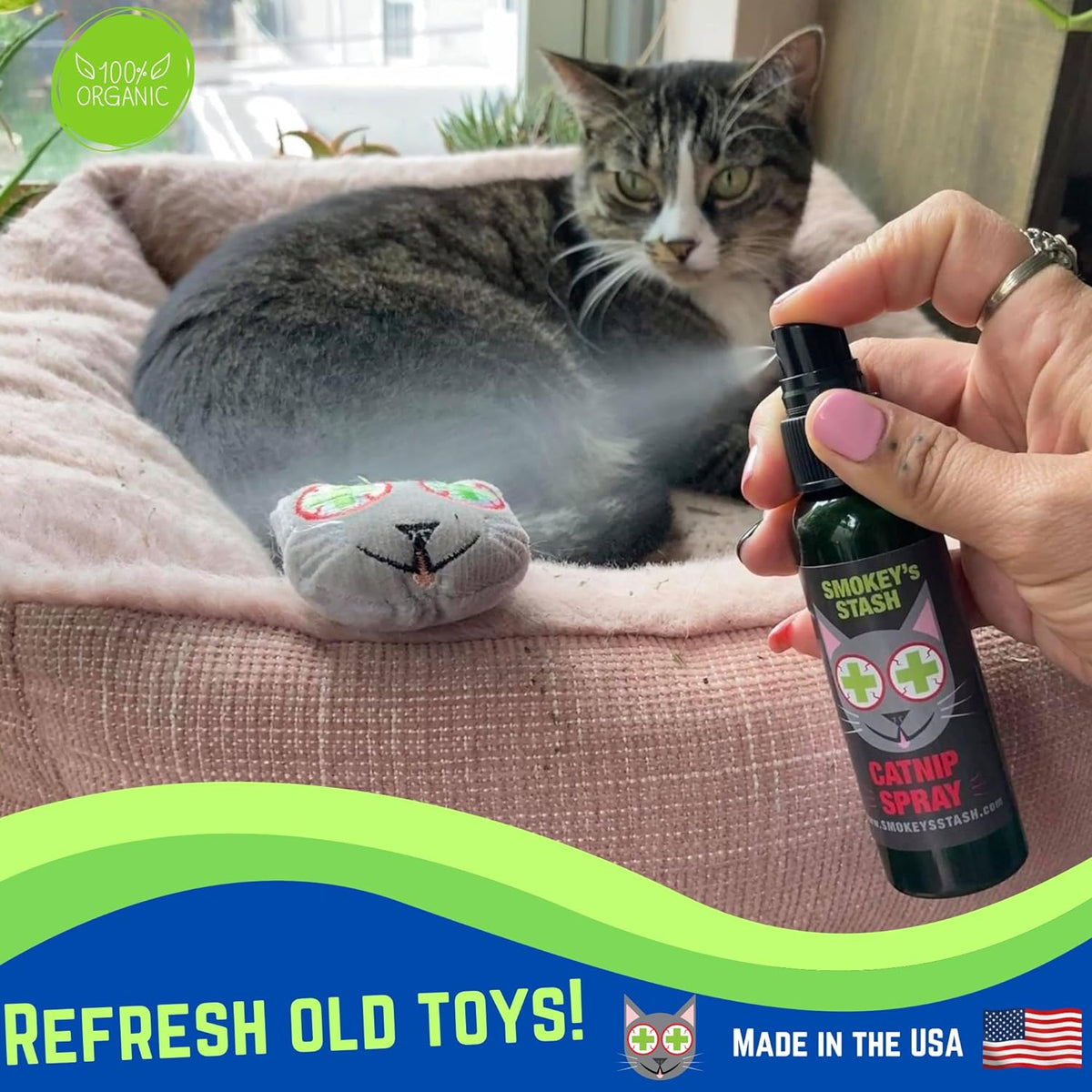 Catnip Spray for Cats from 2 Ounce Fresh Premium Maximum Potency Nip Treat