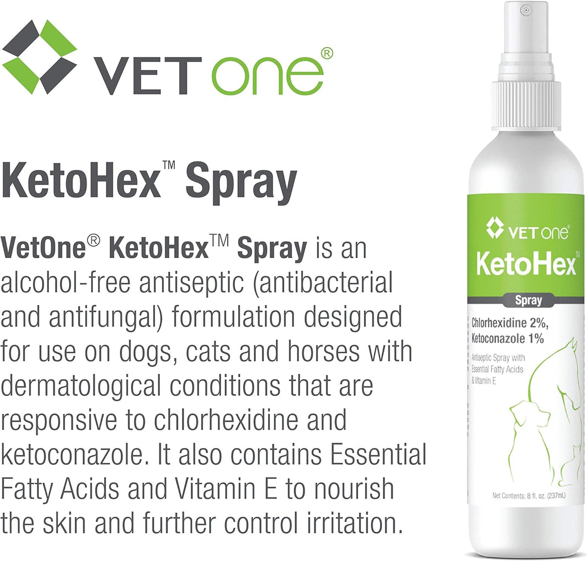 Ketohex Spray, 8 Oz