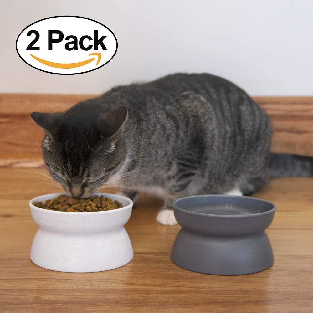 Raised Cat Bowls, Small Bowl 2Pk (Modern)