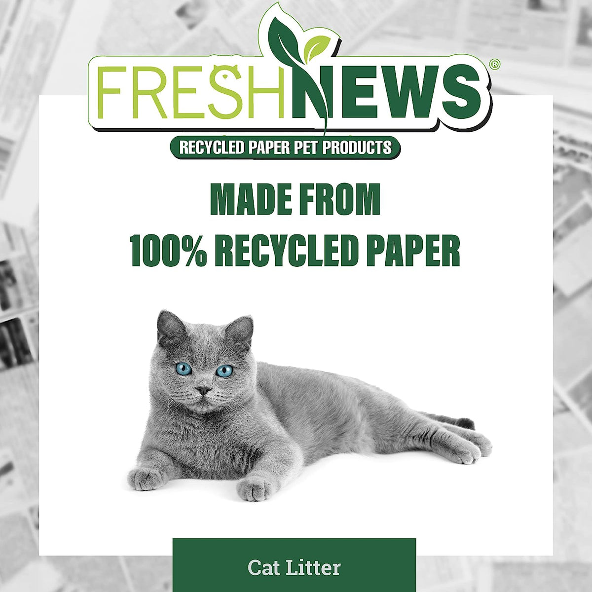 Recycled Paper, Original Pellet Cat Litter, 12 Pound