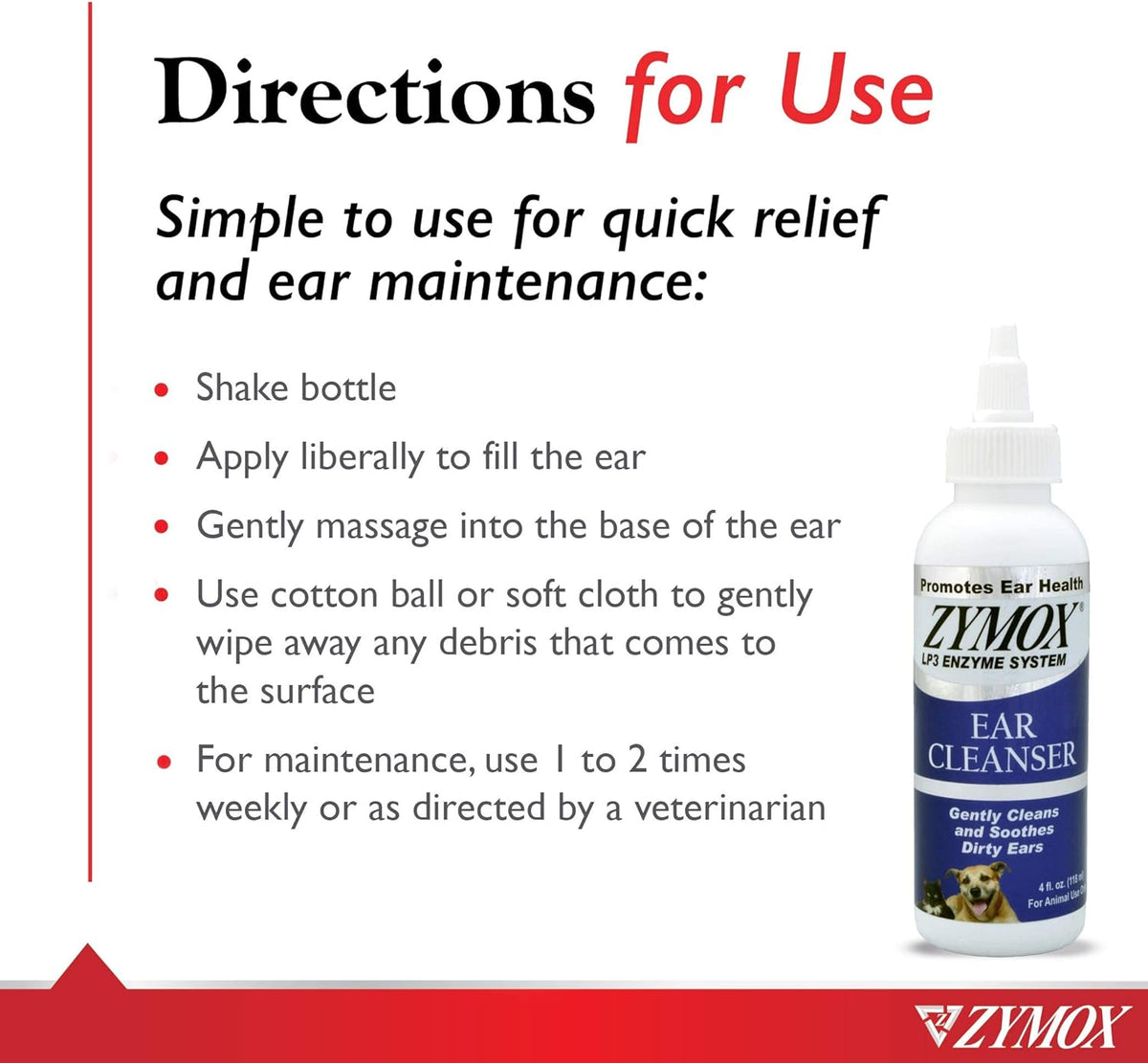 Zymox Ear Cleanser with Bio-Active Enzymes, 4 Oz.