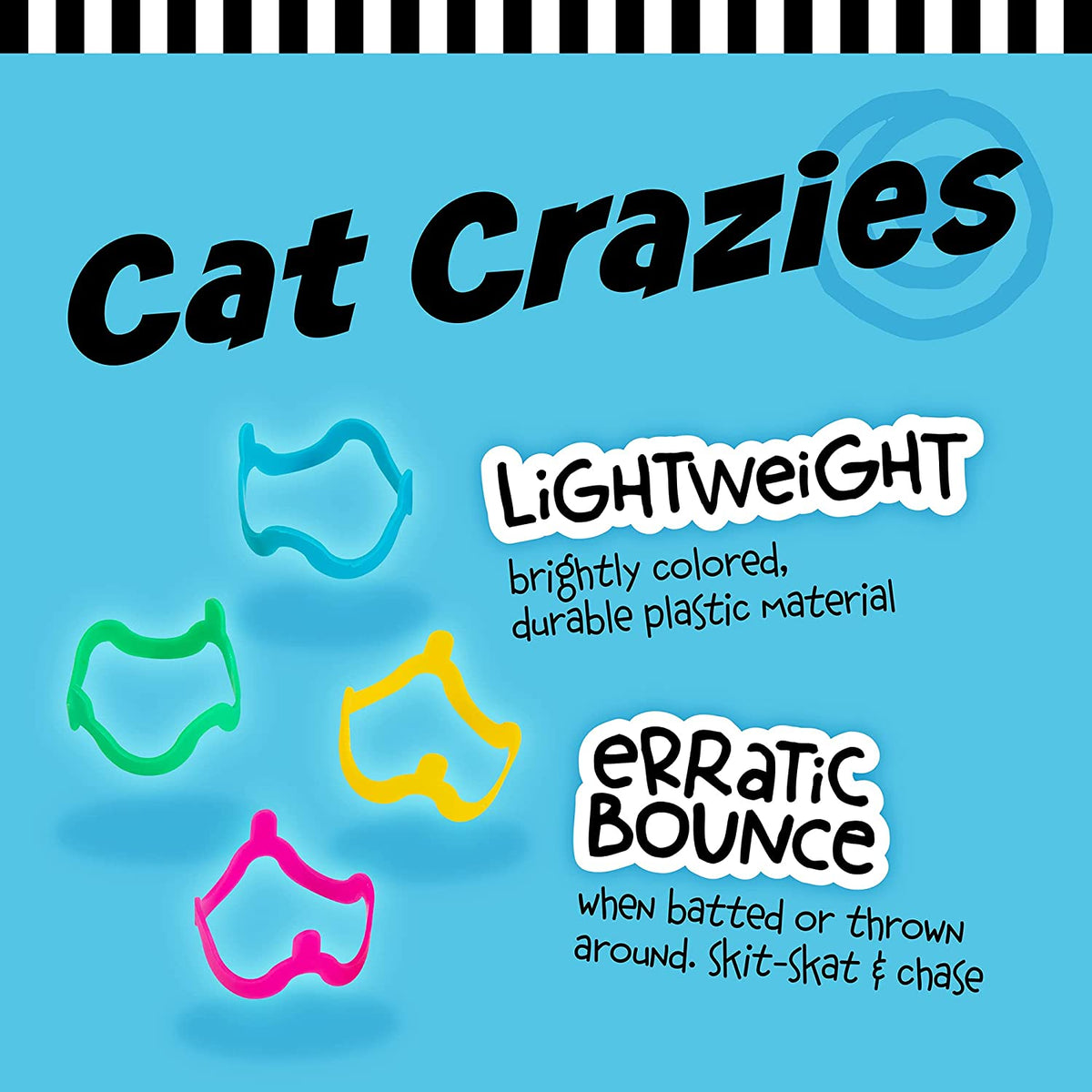 Interactive Cat Toys - Cat Crazies Multi Pack by , 4 Count (Pack of 1)