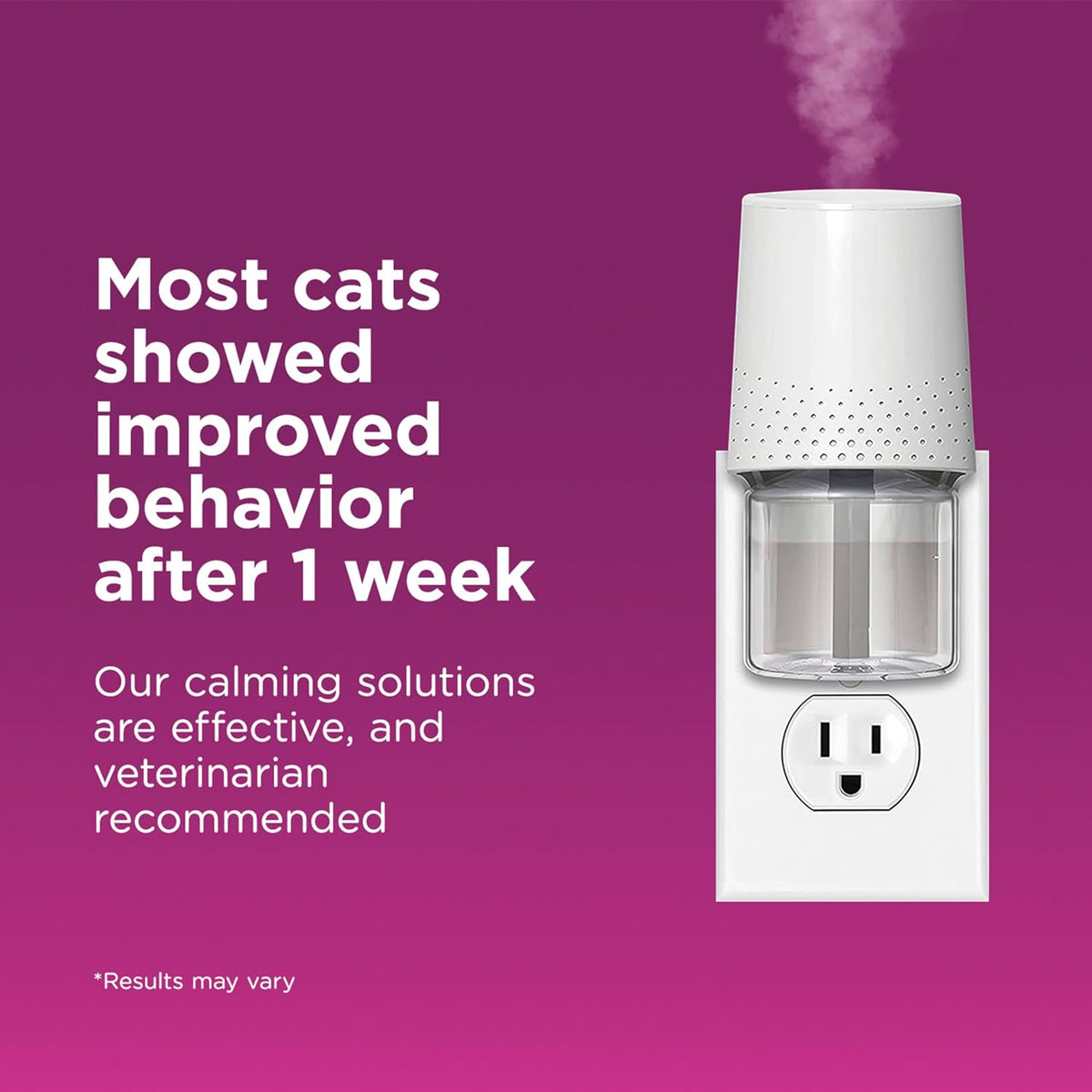 Cat Calming Diffuser: 1 Pheromone Diffusers & 2 Refills (60 Days)