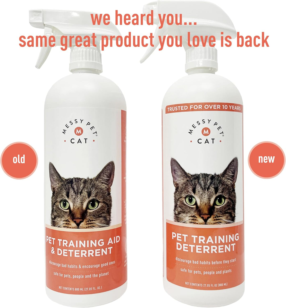 Training Deterrent Spray - Cat Deterrent to Stop Unwanted Pet Behaviors - 27.05 Fl Oz