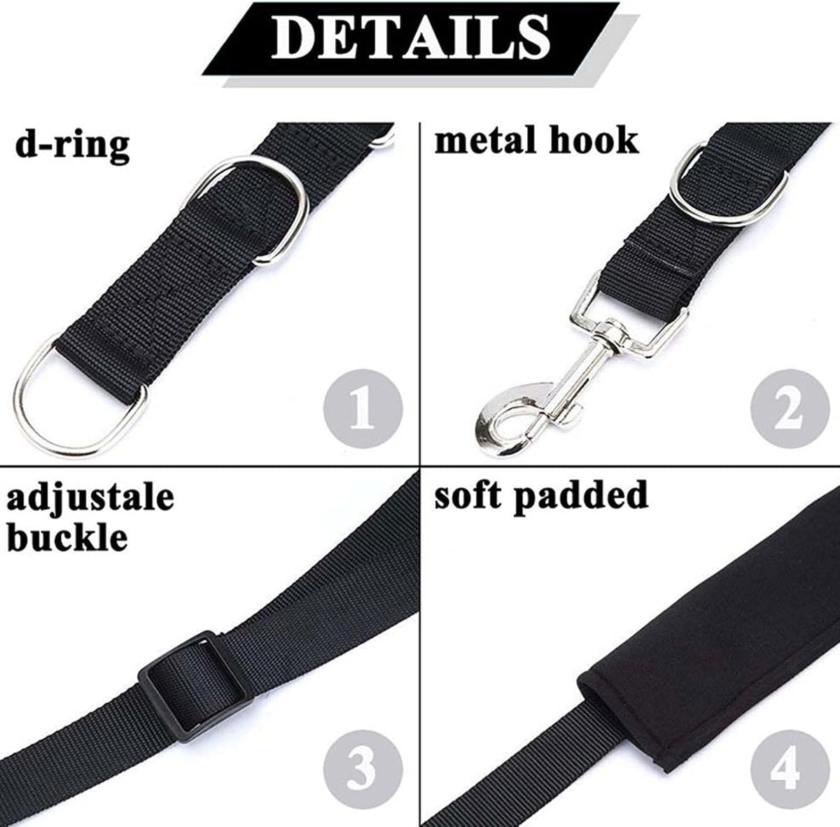 3Pcs Pet Grooming Sling, Stretchable Grooming Harness with D- Rings, for Small Dogs Professional and Home Grooming