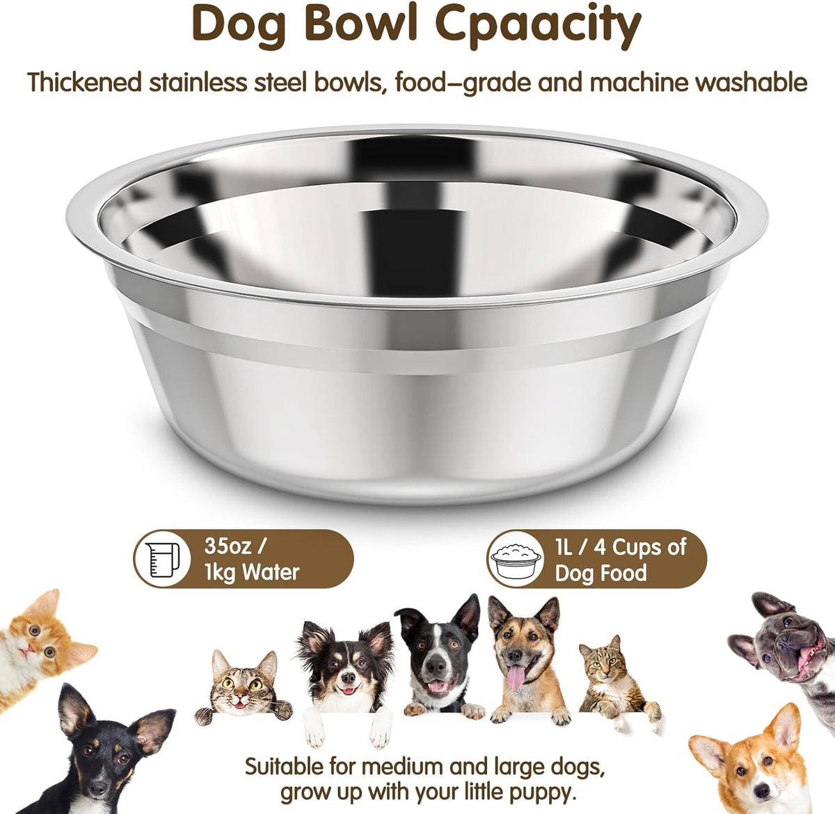 Elevated Dog Bowls Large Breed  Raised Dog Bowl Stands Large Medium Sized Dog 1000Ml Large Elevated Dog Food Water Bowl Stand Set Black Raised Pet Feeder Adjustable Dog Dish Station 9/11/12/14In