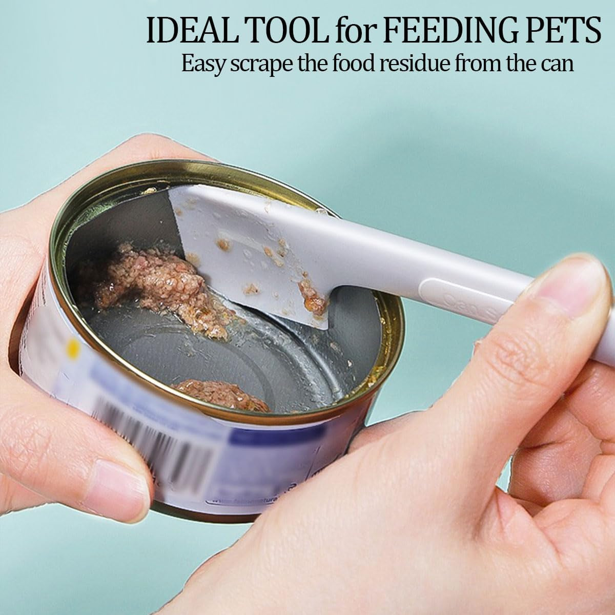 8 PACK Can Lids, Pet Food Can Cover and Food Mixing Spoons Food Canned Scoop, Fits Most Standard Size Dog and Cat Can Tops for Pet Cat Dog Feeding Can and Wet Food Storage