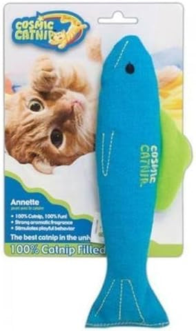 100% Catnip Filled Cat Toy Style: Fish Anette