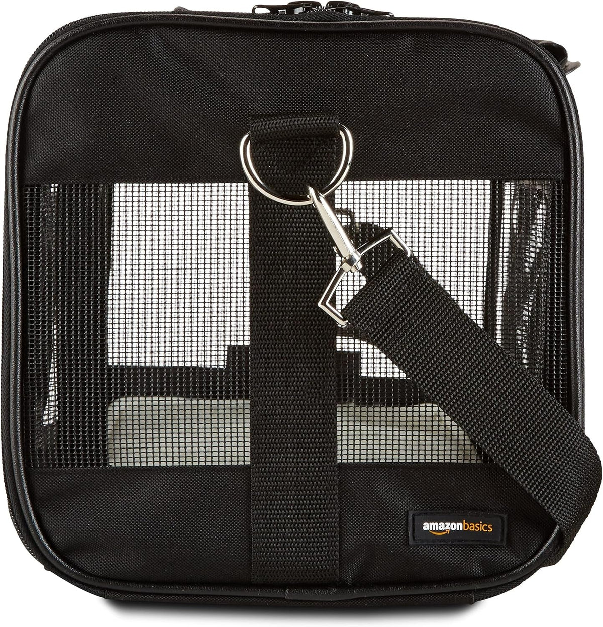 Soft-Sided Mesh Pet Travel Carrier for Dog, Cat, Medium, 16.5" L X 9.4" W X 9.8" H, Black