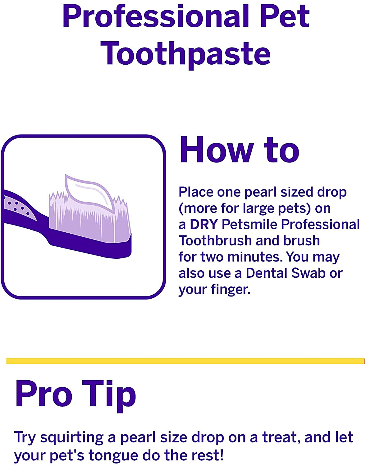 Professional Pet Toothpaste - Cat & Dog Toothpaste for Plaque, Tartar, & Bad Breath - VOHC Accepted Non Enzymatic Dental Care for Cat & Dog Teeth Cleaning (London Broil, 2.5 Oz)