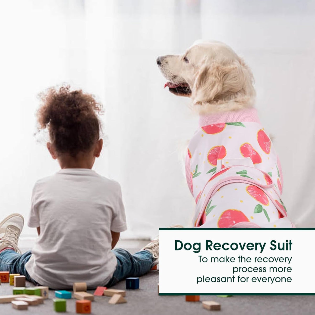 Recovery Suit for Dogs Cats after Surgery, Professional Pet Recovery Shirt Dog Abdominal Wounds Bandages, Substitute E-Collar & Cone,Prevent Licking Dog Onesies Pet Surgery Recovery Suit