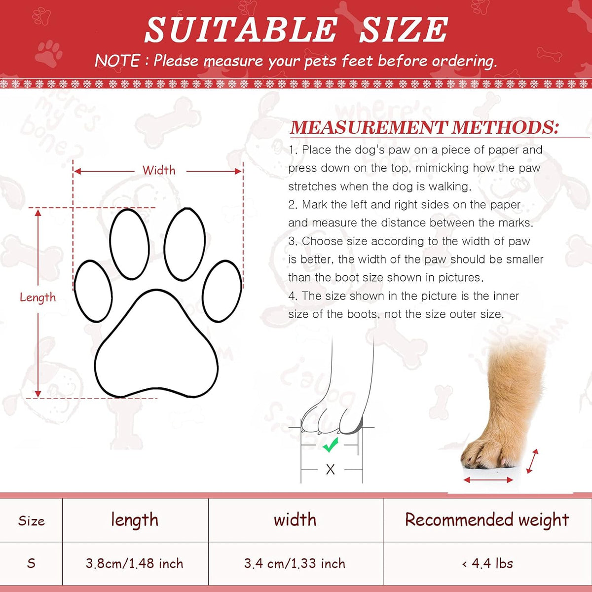 Winter Puppy Dog Coat and 4 Pieces Waterproof Dog Shoes Dog Jacket Waterproof Windproof Pet Clothes Snowsuit Warm Fleece Lining Padded Pet Clothes Dog Adjustable Shoes for Small Pet Dogs Cat