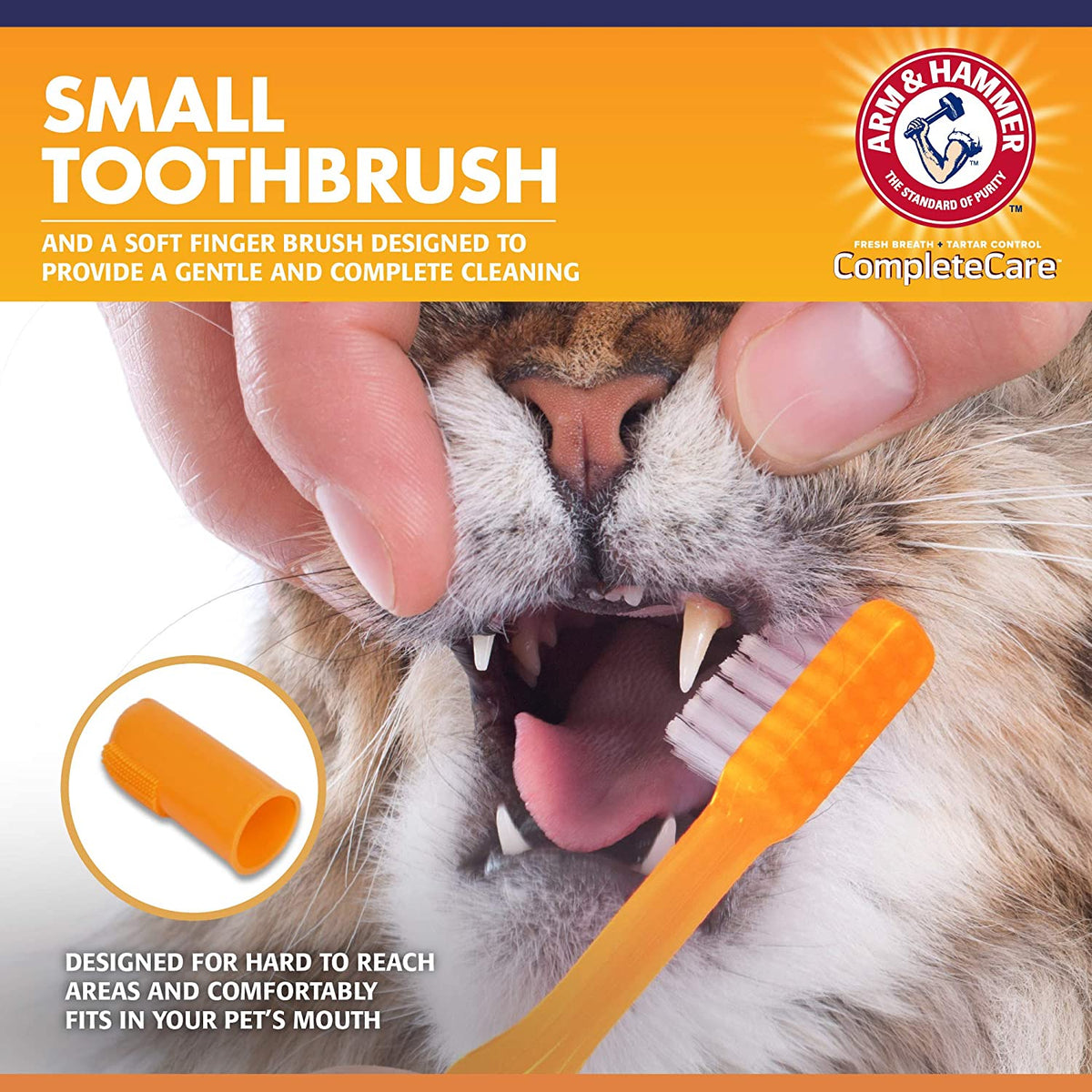 for Pets Complete Care Cat & Kitten Dental Kit | Includes 2.5 Oz Tuna Flavor Enzymatic Cat Toothpaste, Cat Toothbrush, and Rubber Finger Brush for Cats