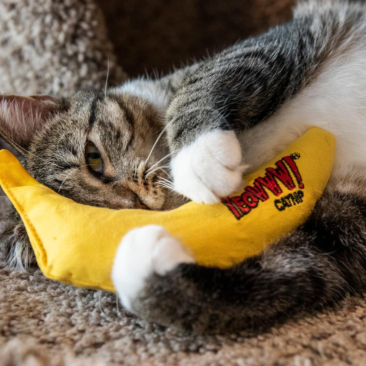 Catnip Toy, Yellow Banana